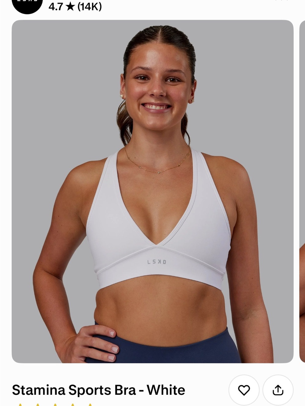 LSKD stamina sports bra - Picture 4 of 5